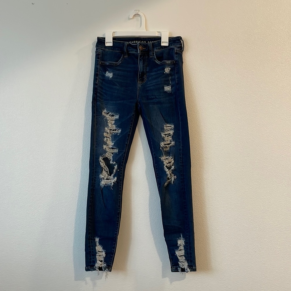 American Eagle hi-rise jegging size 4 short